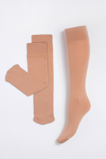 Гольфи з 3D мікрофібри COMFORT KNEE-HIGHS 60 GAMB Giulia (daino), бежевий