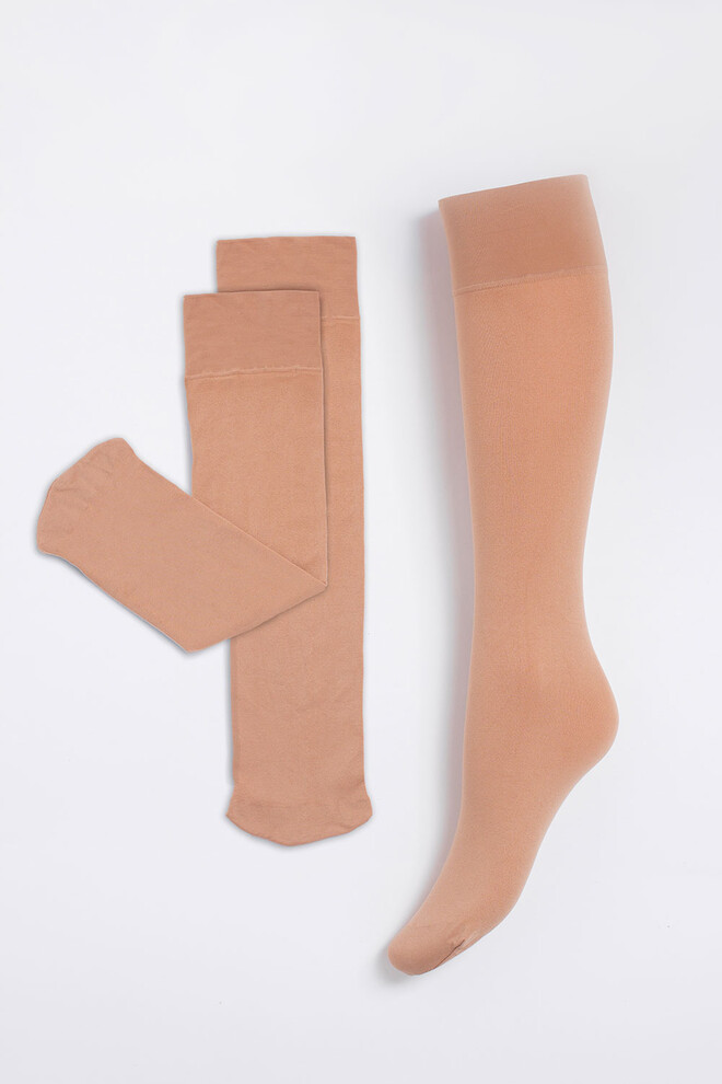 Гольфи з 3D мікрофібри COMFORT KNEE-HIGHS 60 GAMB Giulia (daino), бежевий