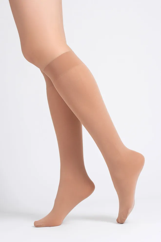 Гольфи з 3D мікрофібри COMFORT KNEE-HIGHS 60 GAMB Giulia (daino), бежевий