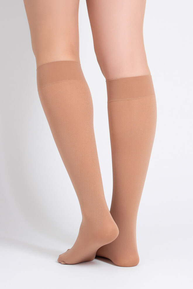 Гольфи з 3D мікрофібри COMFORT KNEE-HIGHS 60 GAMB Giulia (daino), бежевий