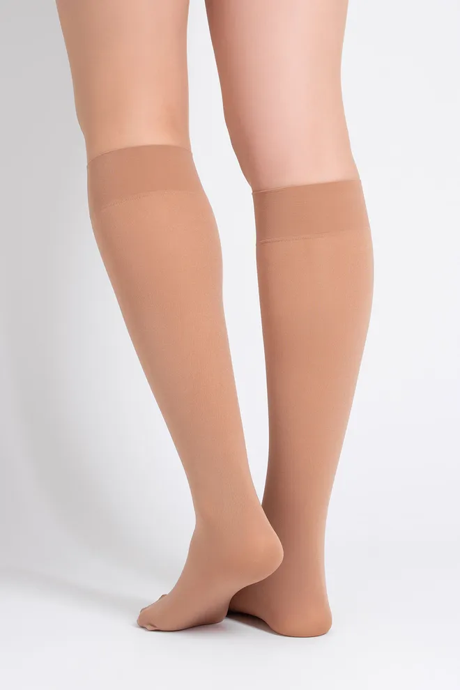 Гольфи з 3D мікрофібри COMFORT KNEE-HIGHS 60 GAMB Giulia (daino), бежевий