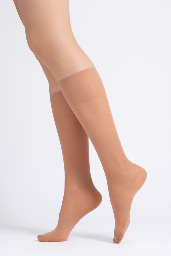Класичні матові гольфи SOFT MATT KNEE-HIGHS 40 GAMB Giulia (daino), бежевий