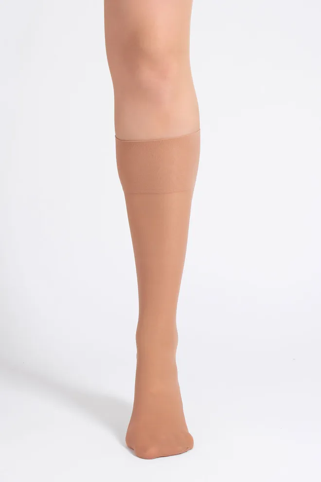 Классические матовые гольфы SOFT MATT KNEE-HIGHS 40 GAMB Giulia (daino), бежевый