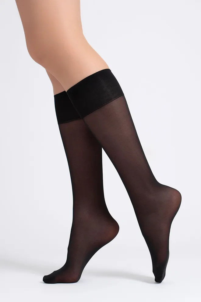 Класичні матові гольфи SOFT MATT KNEE-HIGHS 40 GAMB Giulia (nero), чорний
