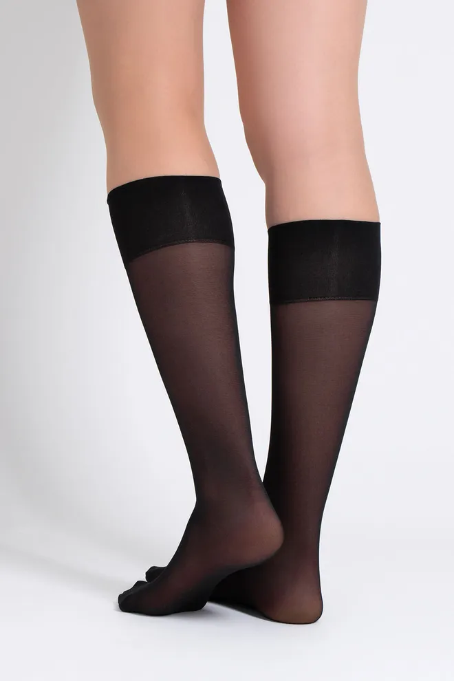 Класичні матові гольфи SOFT MATT KNEE-HIGHS 40 GAMB Giulia (nero), чорний