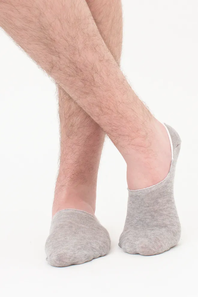 Шкарпетки слідки чоловічі Mf1 classic Giulia (light grey melange)