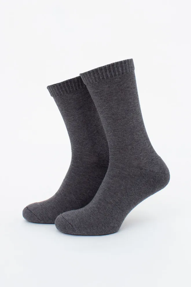 Шкарпетки чоловічі класичні теплі MS3 TERRY CLASSIC 003 Giulia (dark grey melange), сірий