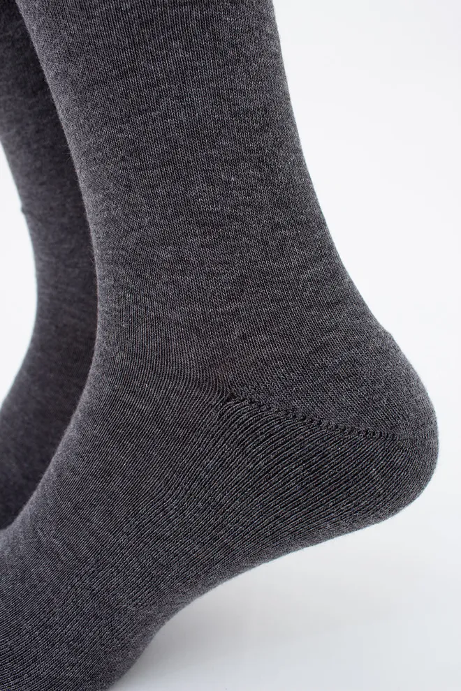 Шкарпетки чоловічі класичні теплі MS3 TERRY CLASSIC 003 Giulia (dark grey melange), сірий