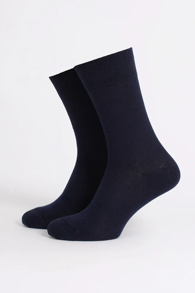 Шкарпетки чоловічі класичні Ms3 soft premium classic Giulia (navy), синій