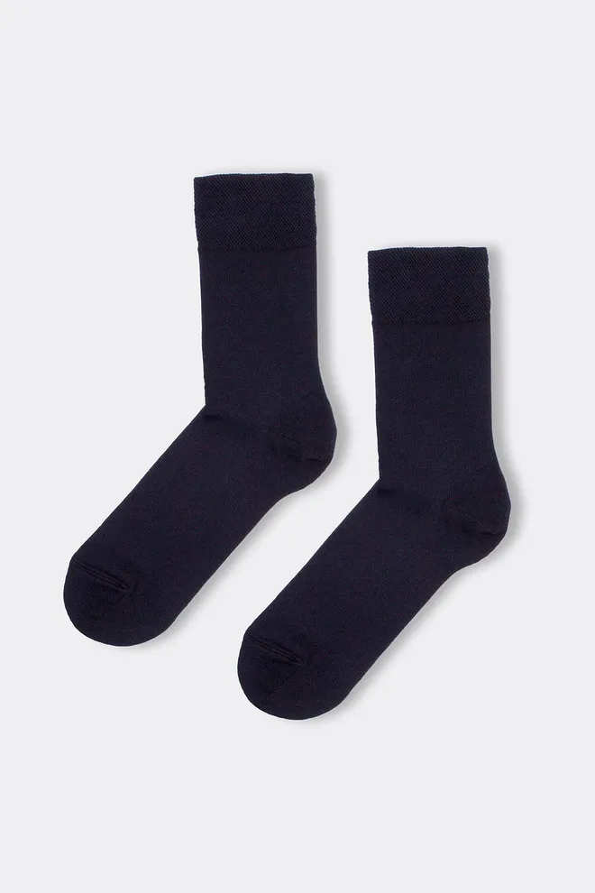 Шкарпетки чоловічі класичні Ms3 soft premium classic Giulia (sky-captain), синій