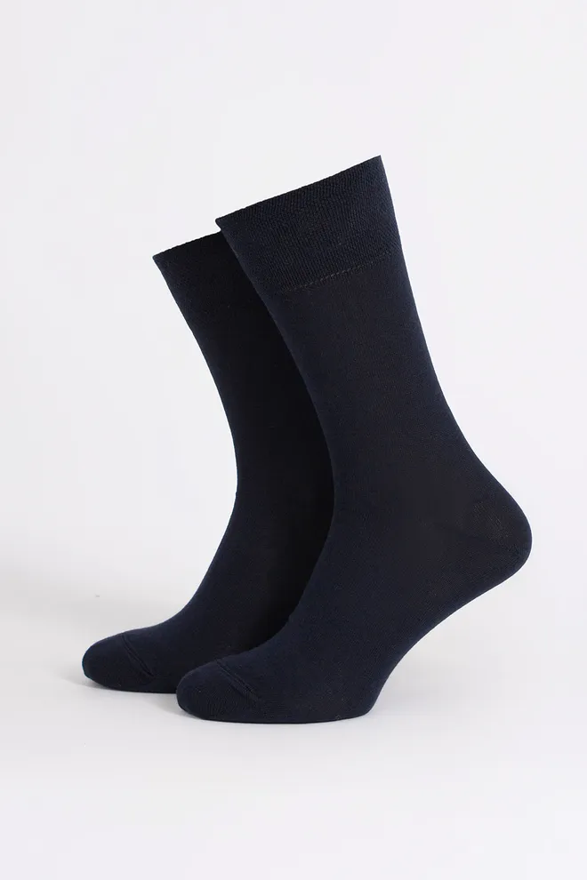 Шкарпетки чоловічі класичні Ms3 soft premium classic Giulia (sky-captain), синій