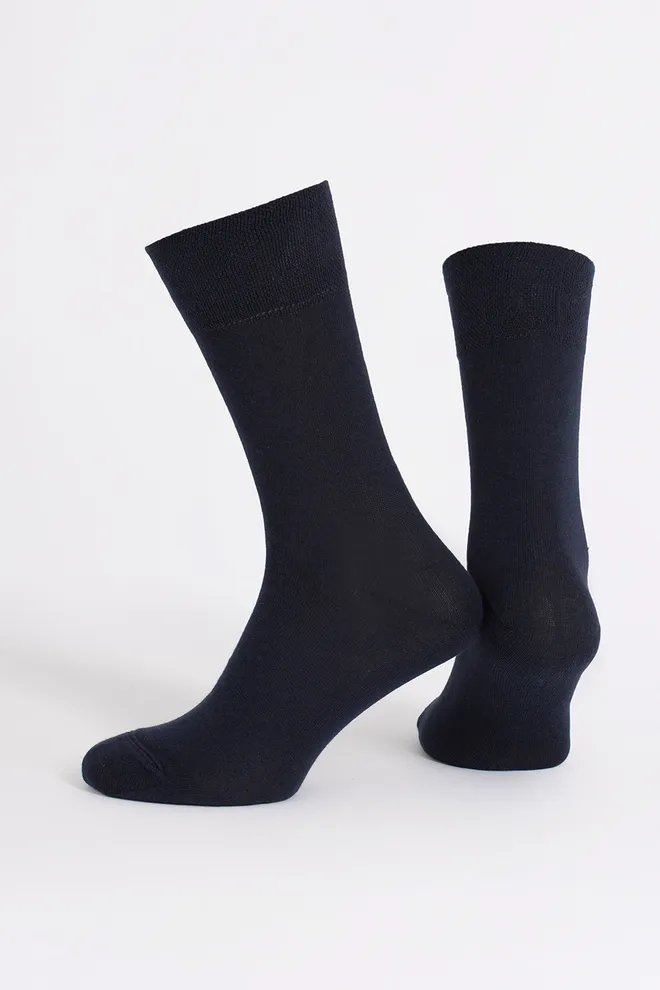 Шкарпетки чоловічі класичні Ms3 soft premium classic Giulia (sky-captain), синій