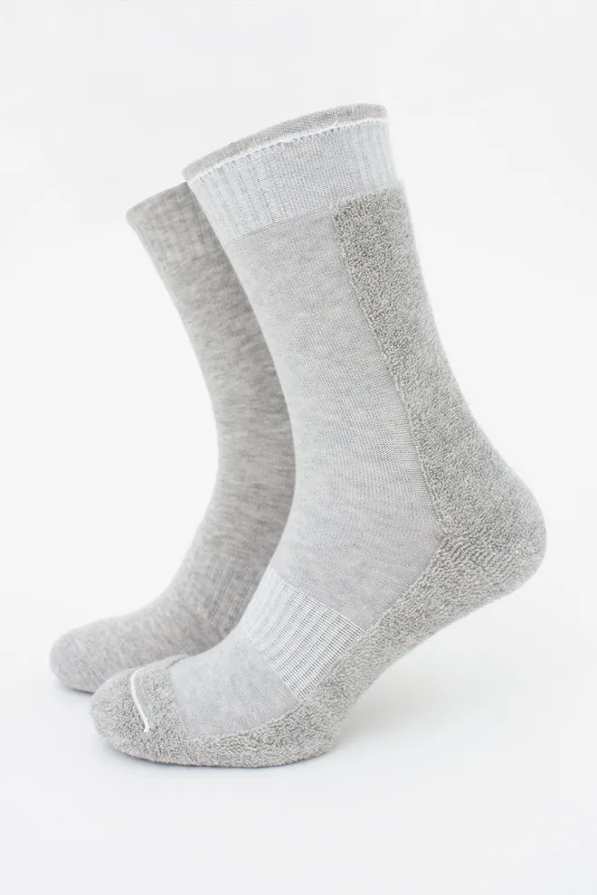 Шкарпетки чоловічі спортивні MS3 TERRY SPORT 006 Giulia (silver melange), сірий