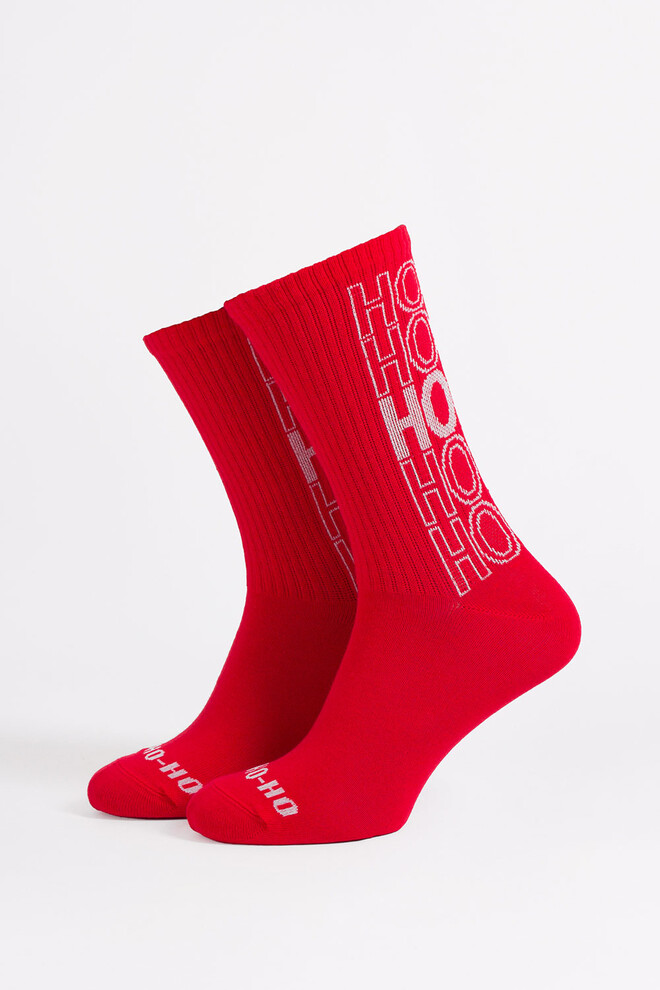 Чоловічі шкарпетки в рубчик MS3 NEW YEAR STRONG 2601 Giulia (red), червоний