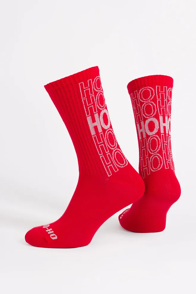 Чоловічі шкарпетки в рубчик MS3 NEW YEAR STRONG 2601 Giulia (red), червоний