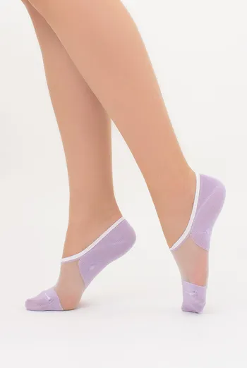 Носки следки с прозрачной вставкой WS0 CRISTAL 001 Giulia (lilac), фиолетовый Носки следки с прозрачной вставкой WS0 CRISTAL 001 Giulia (lilac), фиолетовый