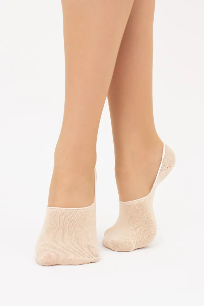 Шкарпетки слідки жіночі WF1 CLASSIC [WFC/Sk-cl] Giulia (sand), бежевий