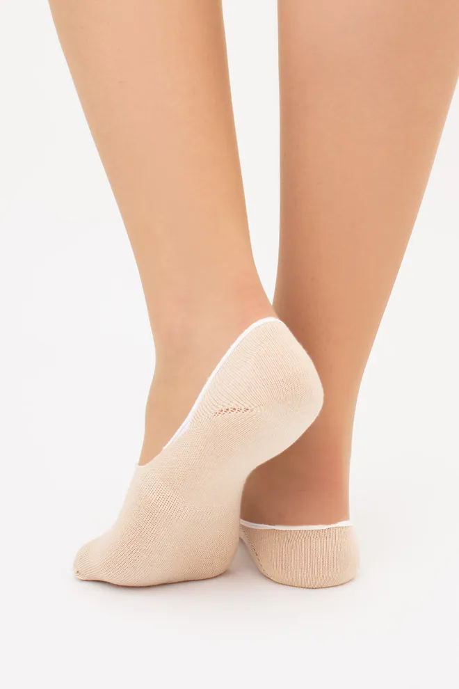 Шкарпетки слідки жіночі WF1 CLASSIC [WFC/Sk-cl] Giulia (sand), бежевий