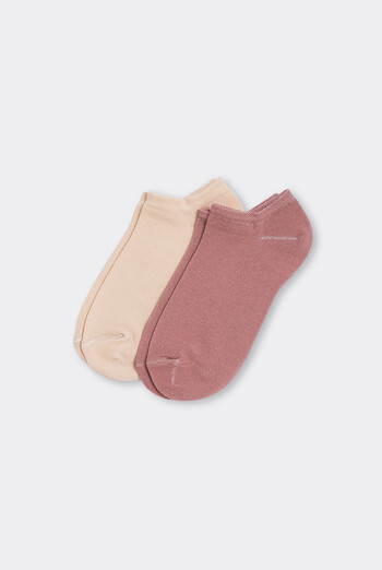 Носки женские короткие 2 пары WS1 CLASSIC Giulia (panna/ash rose), бежевый/розовый Носки женские короткие 2 пары WS1 CLASSIC Giulia (panna/ash rose), бежевый/розовый