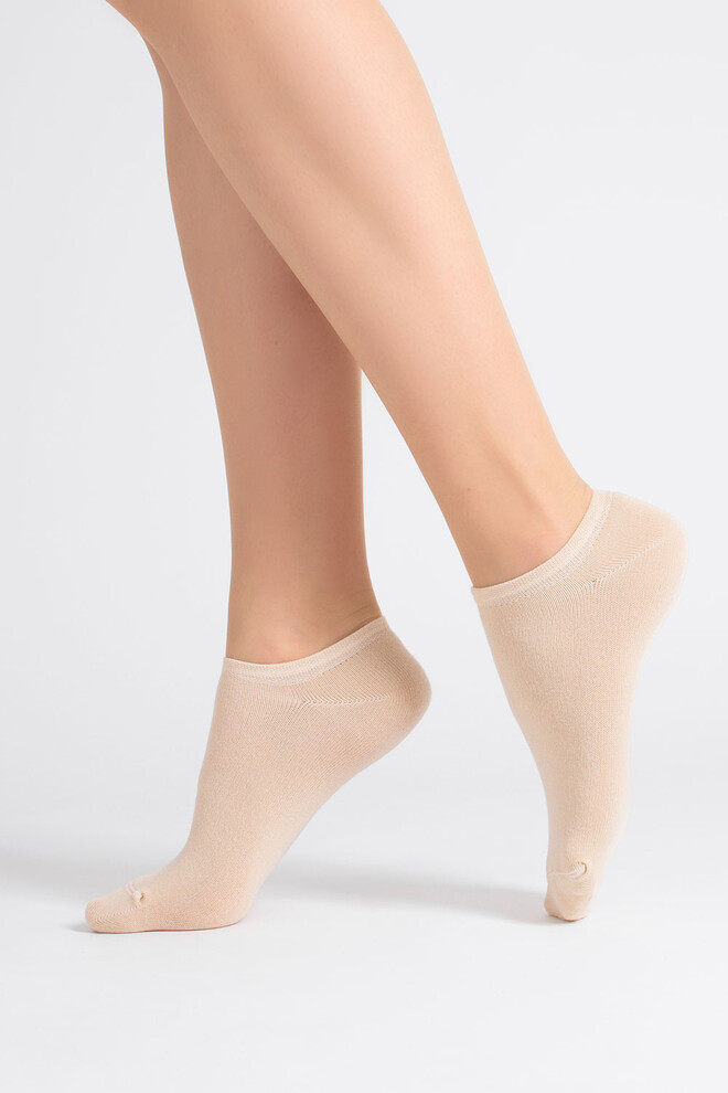 Шкарпетки жіночі короткі 2 пари WS1 CLASSIC Giulia (panna/ash rose), бежевий/рожевий