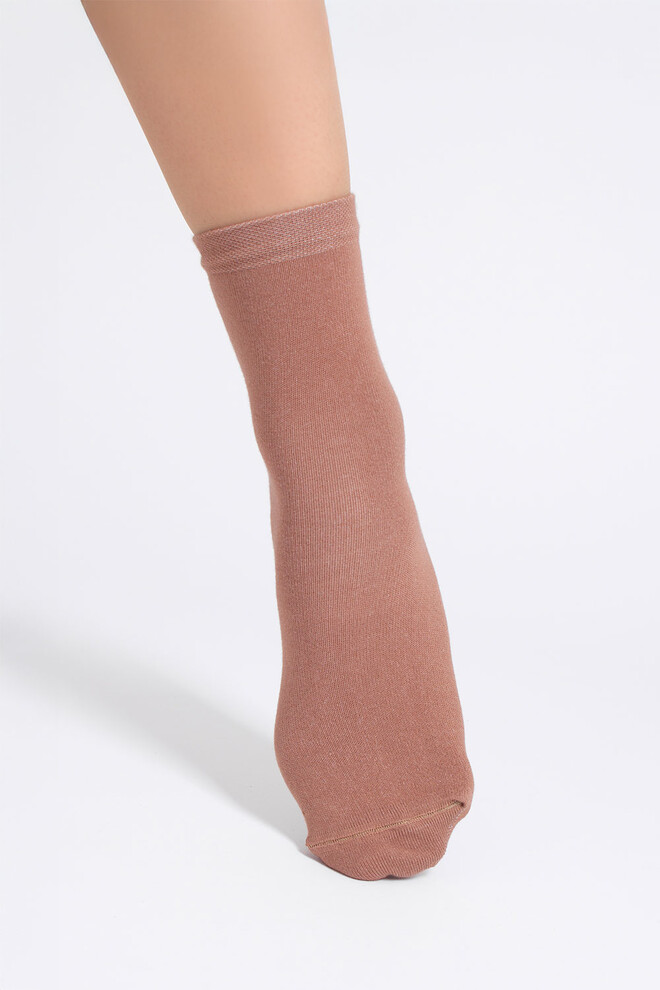 Носки женские классические (2 пары) WS3 CLASSIC Giulia (sand/mocha mousse), бежевый/коричневый