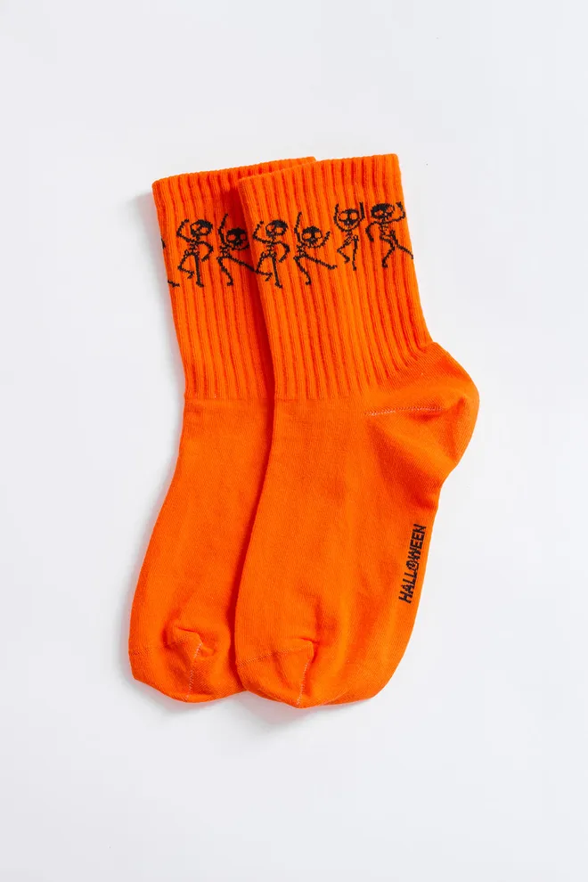 Жіночі шкарпетки з скелетами WS3 HALLOWEEN STRONG 2502 Giulia (orange), помаранчевий