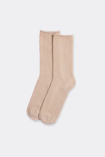 Носки женские в рубчик WS4 RIB Giulia (sand), бежевый Носки женские в рубчик WS4 RIB Giulia (sand), бежевый
