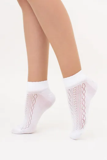 Носки с ажурным плетением WS1 AIR 011 Giulia (bianco), белый Носки с ажурным плетением WS1 AIR 011 Giulia (bianco), белый
