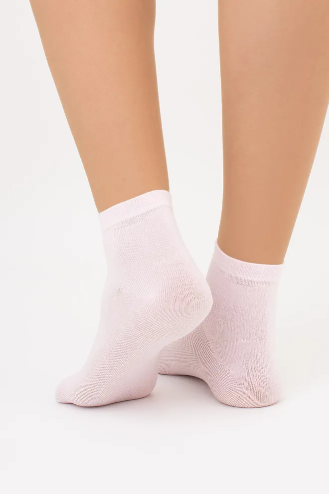 Шкарпетки жіночі короткі 2 пари WS2 CLASSIC Giulia (sand/blushing bride), бежевий/рожевий