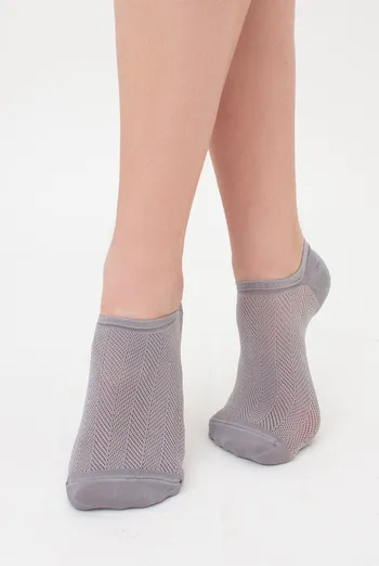 Шкарпетки жіночі невидимі спортивні WS0 AIR PA 002 Giulia (griffin), сірий