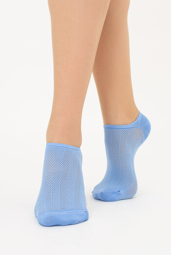 Носки женские невидимые спортивные WS0 AIR PA 002 Giulia (lacecap hydrangea), голубой Носки женские невидимые спортивные WS0 AIR PA 002 Giulia (lacecap hydrangea), голубой