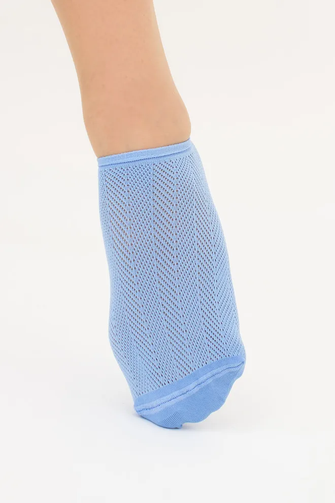 Шкарпетки жіночі невидимі спортивні WS0 AIR PA 002 Giulia (lacecap hydrangea), блакитний