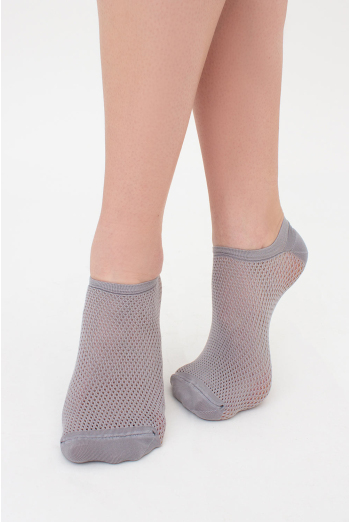 Носки женские невидимые c ажурным рисунком спортивные WS1 AIR PA 002 Giulia (griffin), серый Носки женские невидимые c ажурным рисунком спортивные WS1 AIR PA 002 Giulia (griffin), серый