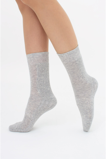 Носки женские спортивные WS3 TERRY SPORT 006 Giulia (silver melange), серый Носки женские спортивные WS3 TERRY SPORT 006 Giulia (silver melange), серый