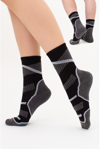 УНИСЕКС трекинговые носки высокие с махровыми вставками US3 WORK TREKKING Giulia (black), черный УНИСЕКС трекинговые носки высокие с махровыми вставками US3 WORK TREKKING Giulia (black), черный