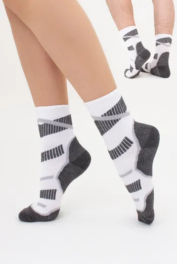 УНІСЕКС трекінгові шкарпетки високі з махровими вставками US3 WORK TREKKING Giulia (white), білий УНІСЕКС трекінгові шкарпетки високі з махровими вставками US3 WORK TREKKING Giulia (white), білий