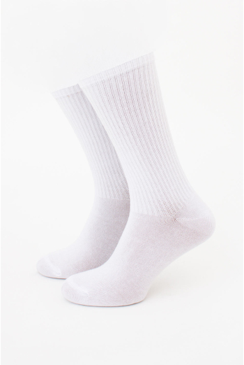 Высокие мужские носки в рубчик MS4 STRONG Giulia (white), белый Высокие мужские носки в рубчик MS4 STRONG Giulia (white), белый