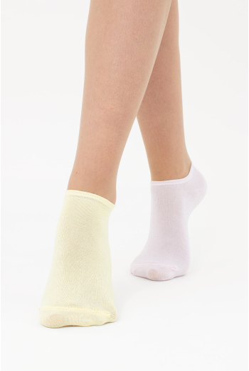 Носки женские короткие 2 пары WS1 CLASSIC Giulia (blushing bride/light yellow), розовый/желтый Носки женские короткие 2 пары WS1 CLASSIC Giulia (blushing bride/light yellow), розовый/желтый