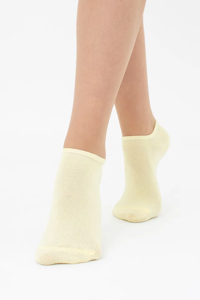 Шкарпетки жіночі короткі 2 пари WS1 CLASSIC Giulia (blushing bride/light yellow), рожевий/жовтий