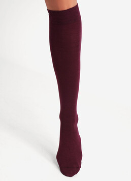 Женские хлопковые гольфы WG1 CLASSIC 2501 Giulia (marsala), бордовый