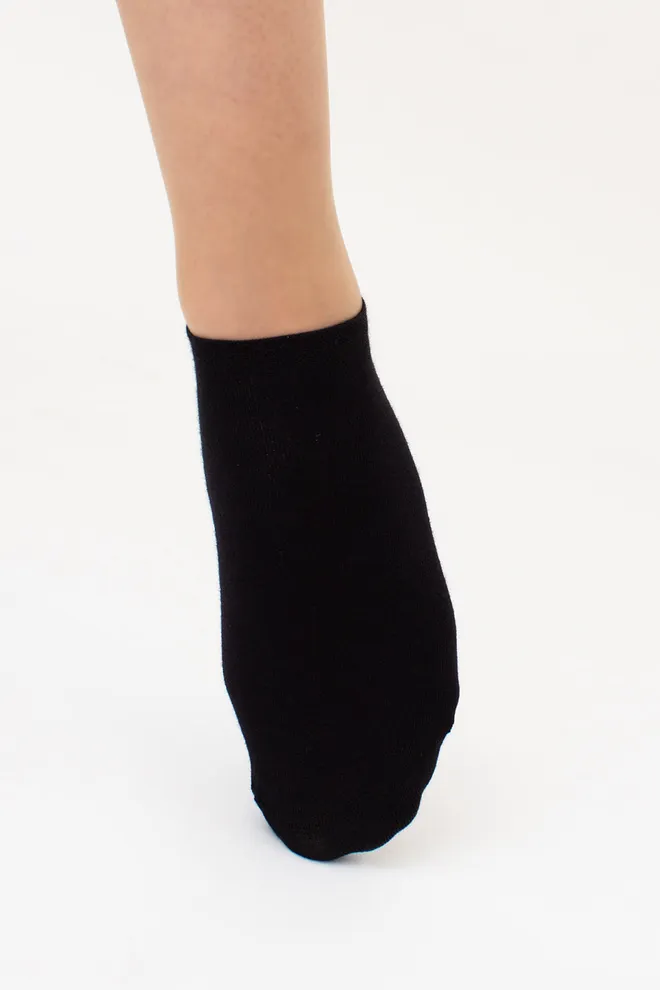 Жіночі короткі шкарпетки з бамбука WS1 BAMBOO Giulia (black), чорний