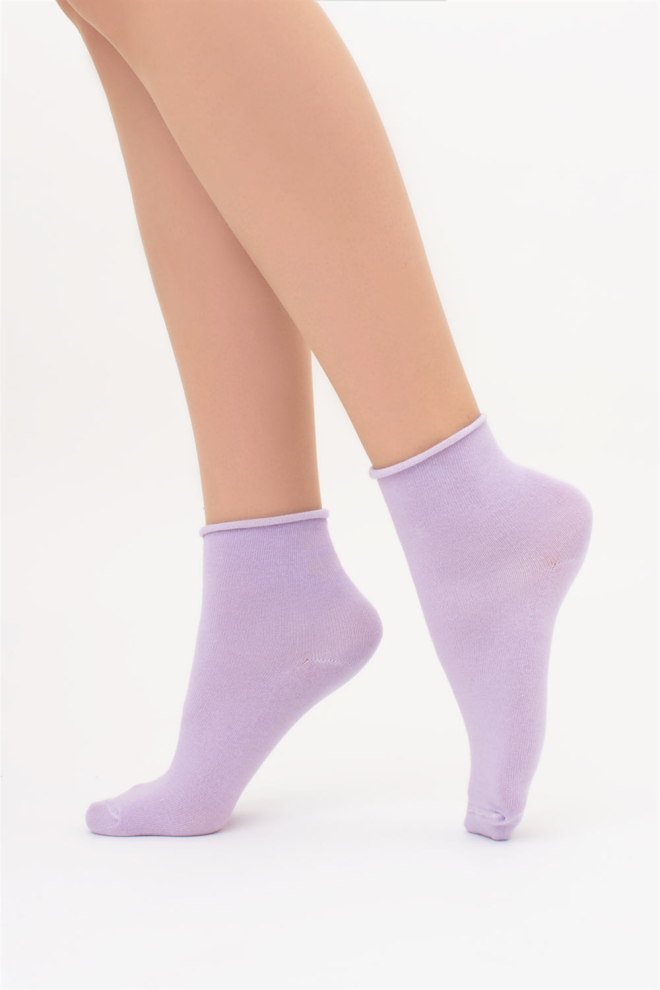 Жіночі шкарпетки класичні без резинки WS2 CLASSIC FREE Giulia (lilac), фіолетовий