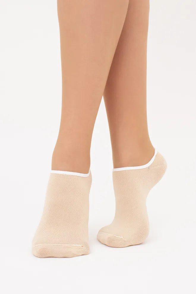 Жіночі шкарпетки слідки WS0 CLASSIC Giulia (sand), бежевий