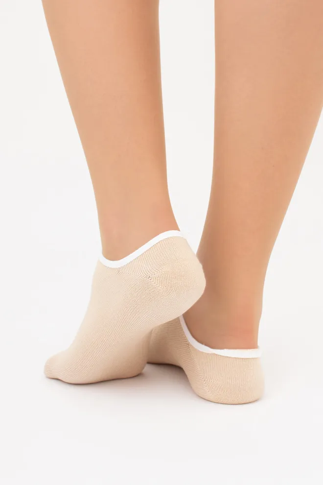 Жіночі шкарпетки слідки WS0 CLASSIC Giulia (sand), бежевий