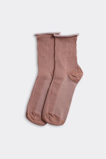 Женские носки в рубчик WS3 FASHION 060 Giulia (mocha mousse), коричневый Женские носки в рубчик WS3 FASHION 060 Giulia (mocha mousse), коричневый