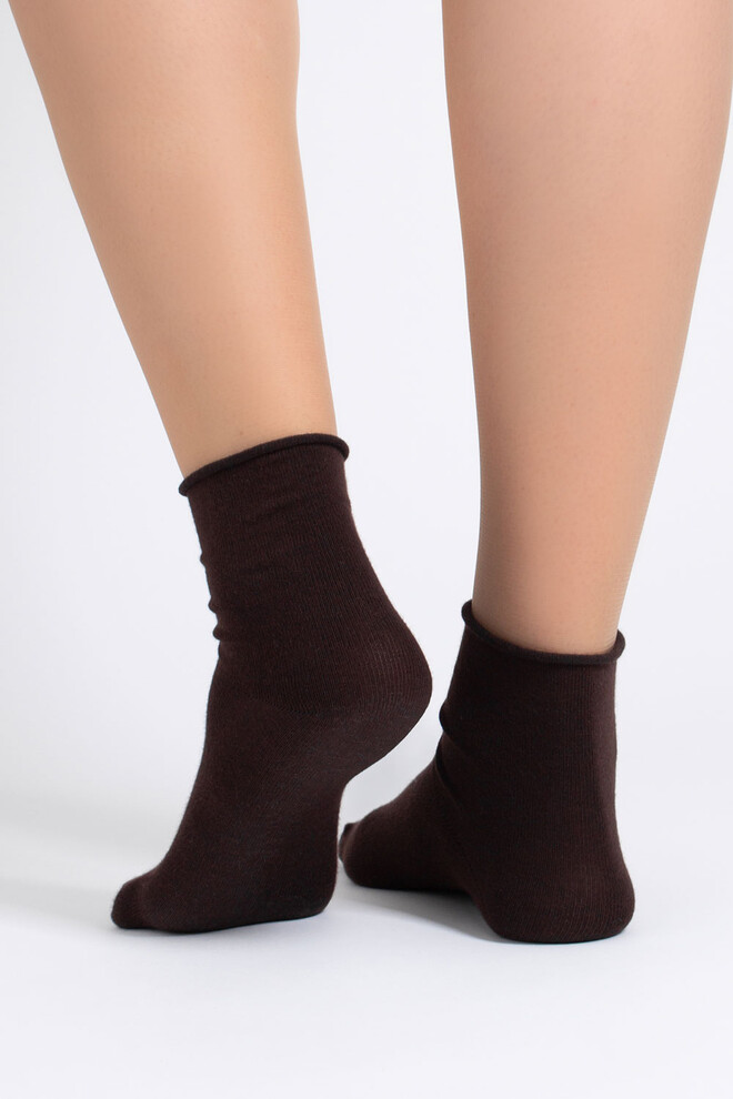 Женские носки классические без резинки WS2 CLASSIC FREE Giulia (chocolate), коричневый