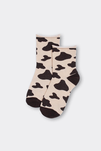 Жіночі анімалістичні шкарпетки WS2 FASHION 2505 Giulia (sand), бежевий Жіночі анімалістичні шкарпетки WS2 FASHION 2505 Giulia (sand), бежевий