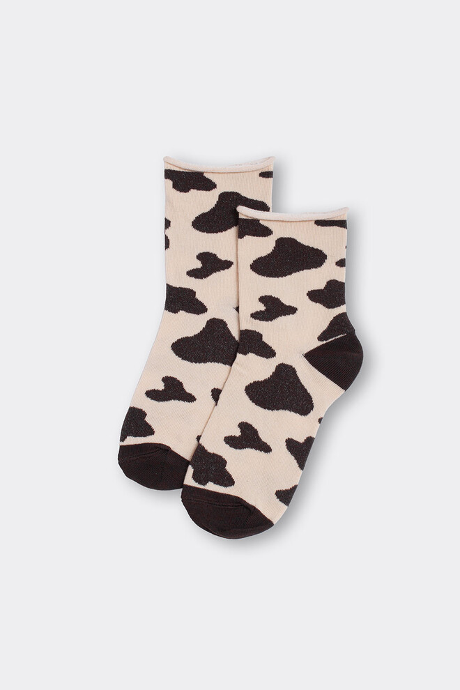 Жіночі анімалістичні шкарпетки WS2 FASHION 2505 Giulia (sand), бежевий