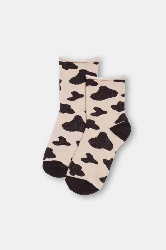 Жіночі анімалістичні шкарпетки WS2 FASHION 2505 Giulia (sand), бежевий