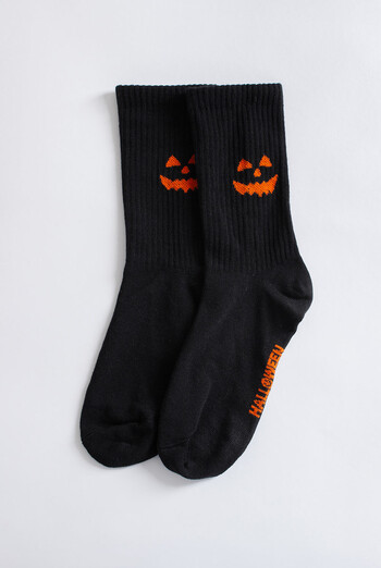 Жіночі шкарпетки з посмішкою на Геловін WS3 HALLOWEEN STRONG 2501 Giulia (black), чорний